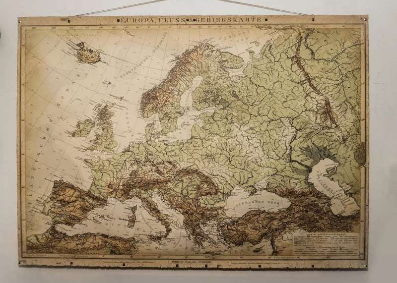 topografske mape Europe 