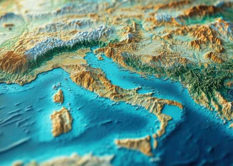topografske mape Europe